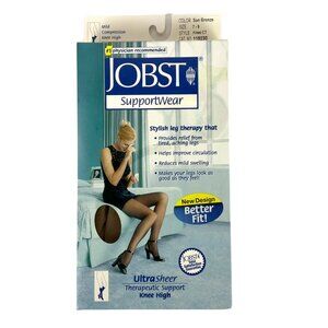 Jobst SupportWear Mild Compression Knee Highs Sun Bronze 8-15 mmHg Size 7-9